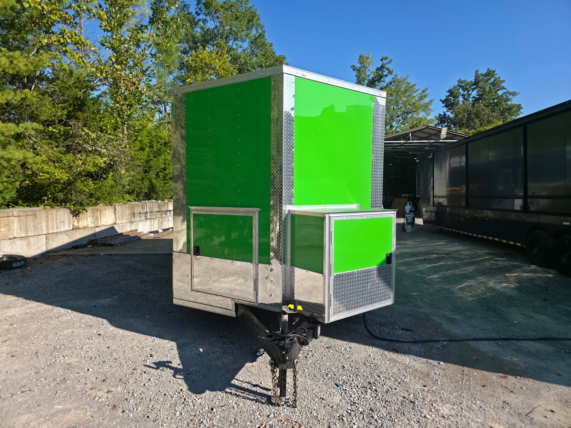 278-8.5-x-18-lime-green-custom-concession-trailer-food-event-catering-2.jpg 8.5' X 18' Lime Green Custom Concession Trailer Food Event Catering