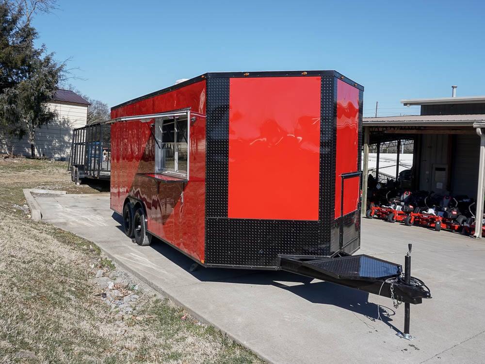 28-8.5-x-20-red-v-nose-concession-with-blackout-trim-vending-10.jpg 8.5 x 20 Red V-Nose Concession with Blackout Trim Vending