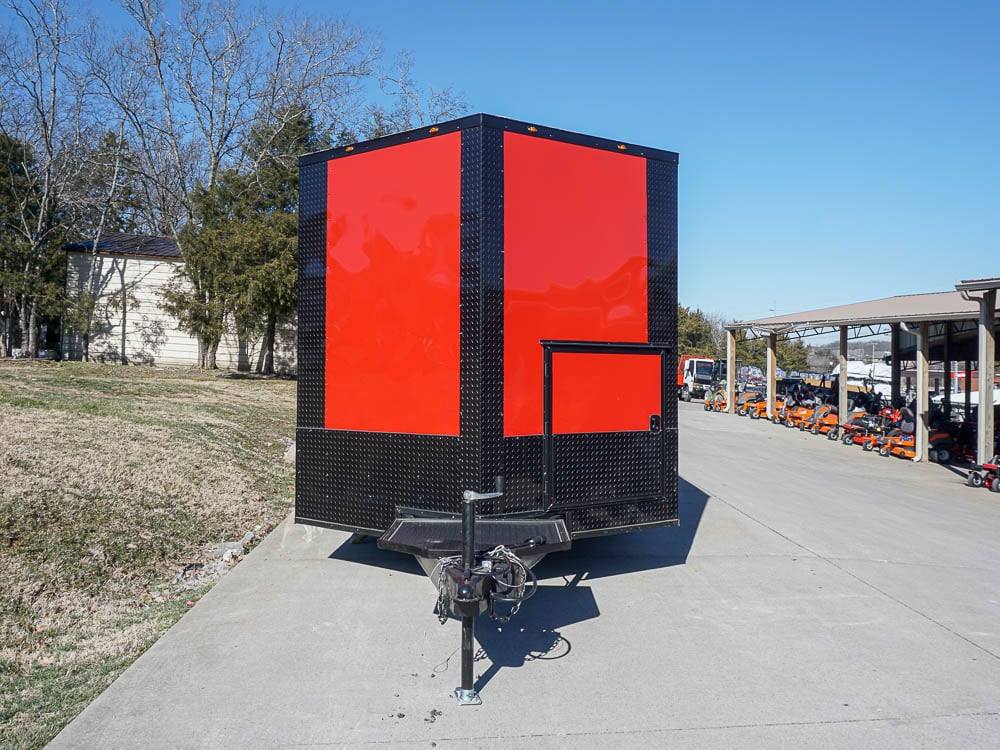 28-8.5-x-20-red-v-nose-concession-with-blackout-trim-vending-2.jpg 8.5 x 20 Red V-Nose Concession with Blackout Trim Vending