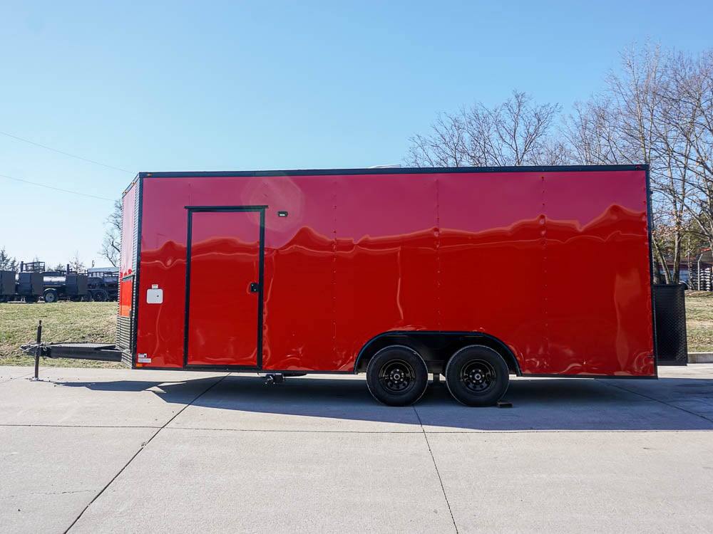 28-8.5-x-20-red-v-nose-concession-with-blackout-trim-vending-4.jpg 8.5 x 20 Red V-Nose Concession with Blackout Trim Vending