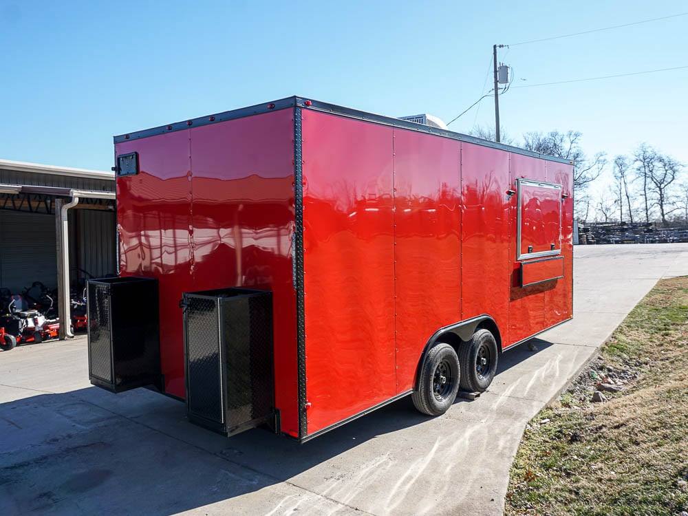 28-8.5-x-20-red-v-nose-concession-with-blackout-trim-vending-7.jpg 8.5 x 20 Red V-Nose Concession with Blackout Trim Vending