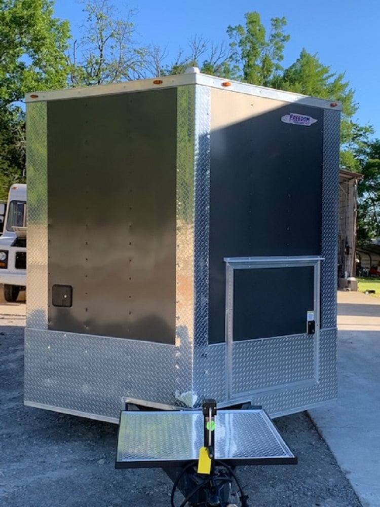280-8.5-x-18-med-charcoal-grey-concession-food-trailer-2.jpg 8.5' x 18' Med Charcoal Grey Concession Food Trailer