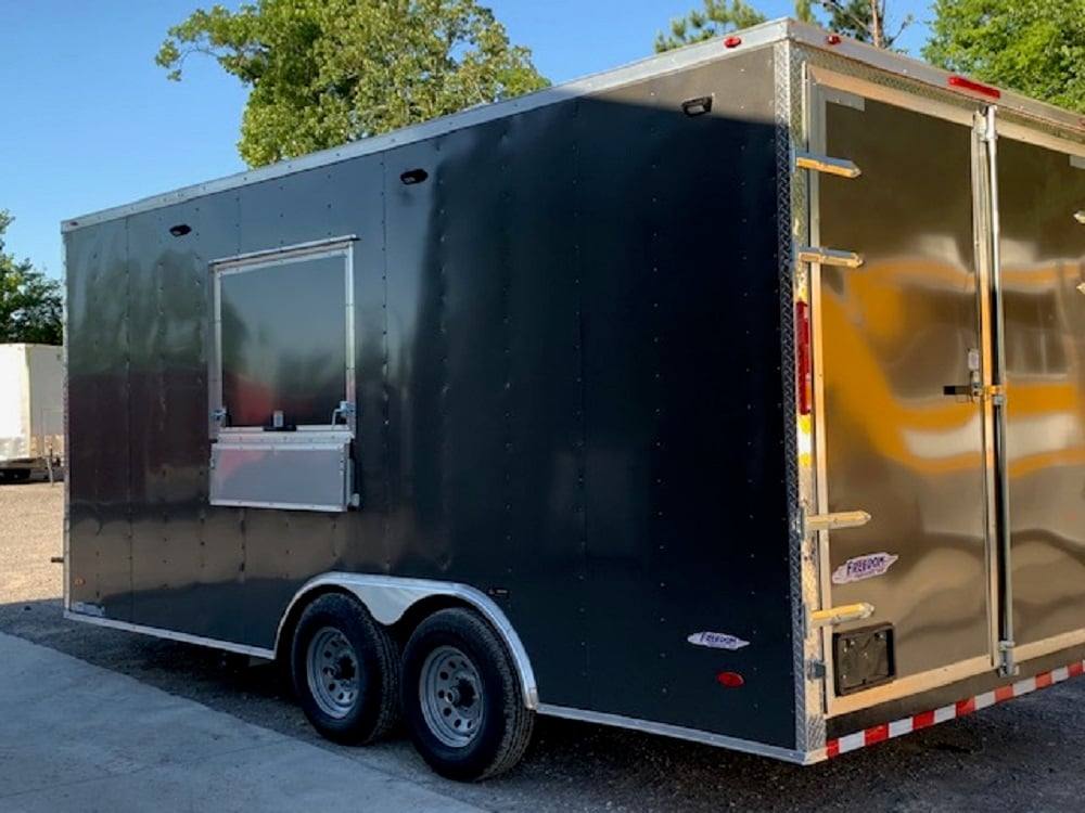 280-8.5-x-18-med-charcoal-grey-concession-food-trailer-4.jpg 8.5' x 18' Med Charcoal Grey Concession Food Trailer