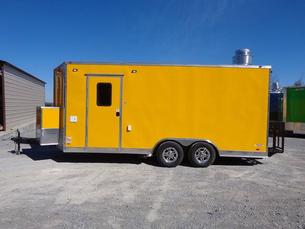 281-8.5-x-18-penske-yellow-concession-food-trailer-2.jpg 8.5' x 18' Penske Yellow Concession Food Trailer