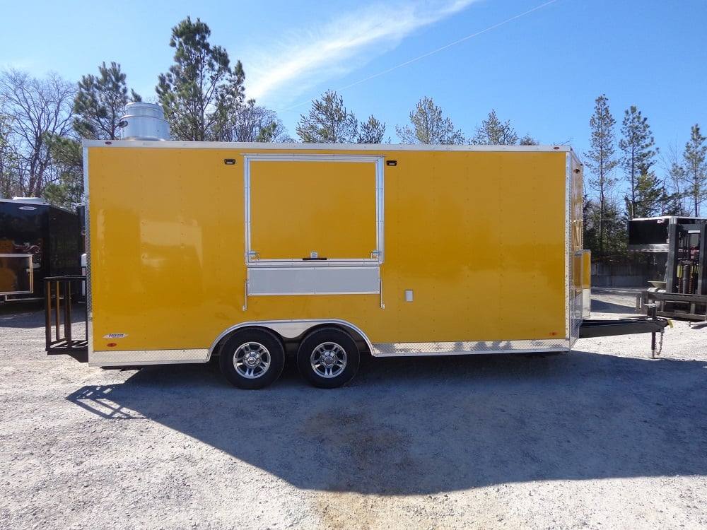 281-8.5-x-18-penske-yellow-concession-food-trailer-4.jpg 8.5' x 18' Penske Yellow Concession Food Trailer