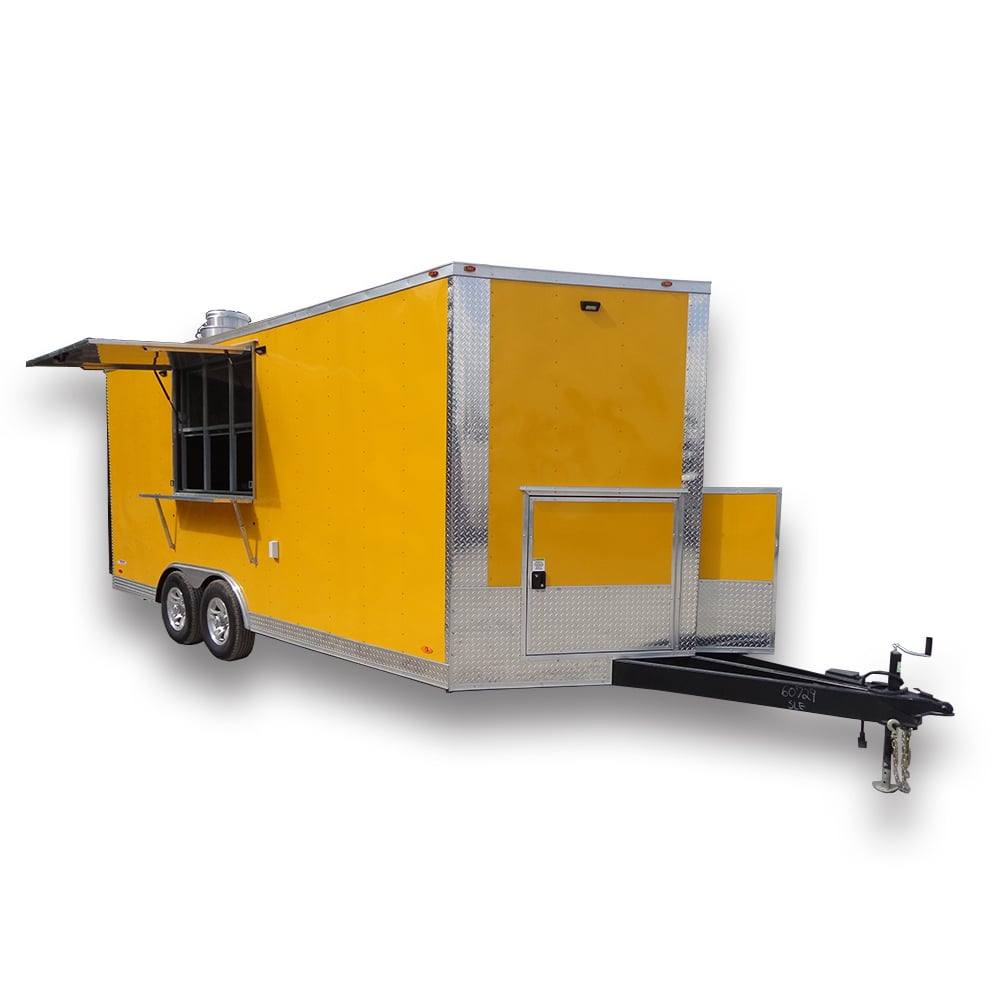 282-8.5-x-18-penske-yellow-concession-food-trailer-with-appliances-1.jpg 8.5' x 18' Penske Yellow Concession Food Trailer With Appliances