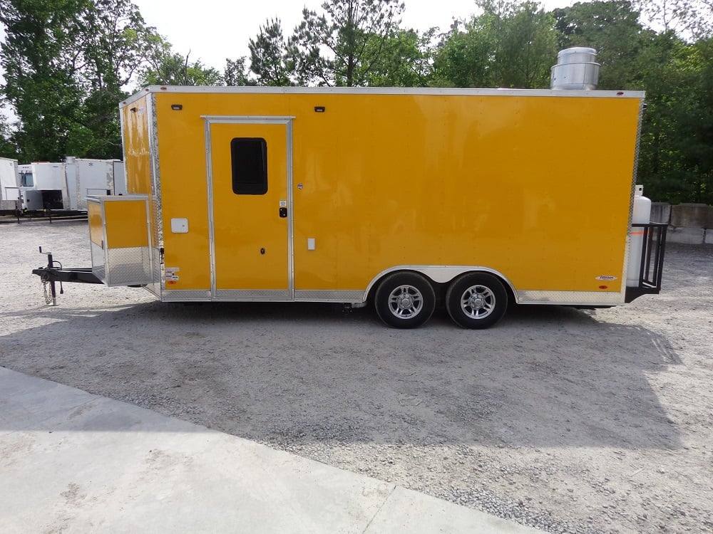 282-8.5-x-18-penske-yellow-concession-food-trailer-with-appliances-5.jpg 8.5' x 18' Penske Yellow Concession Food Trailer With Appliances