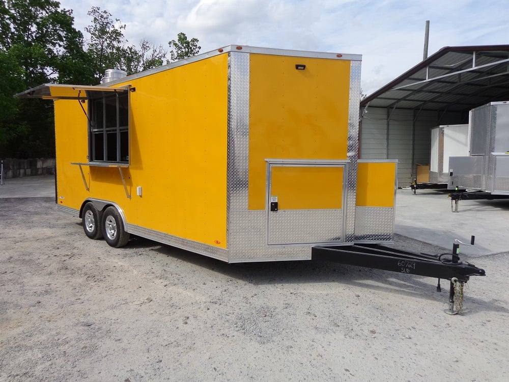 282-8.5-x-18-penske-yellow-concession-food-trailer-with-appliances-9.jpg 8.5' x 18' Penske Yellow Concession Food Trailer With Appliances