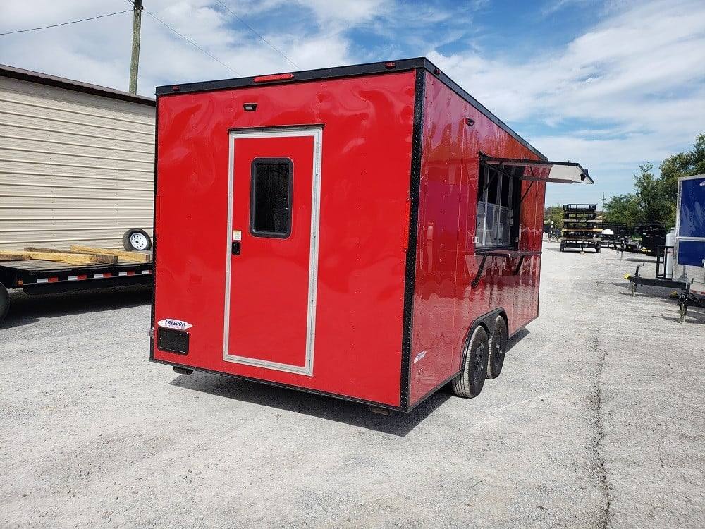 284-8.5-x-18-red-and-black-food-concession-trailer-with-appliances-10.jpg 8.5' x 18' Red and Black Food Concession Trailer With Appliances