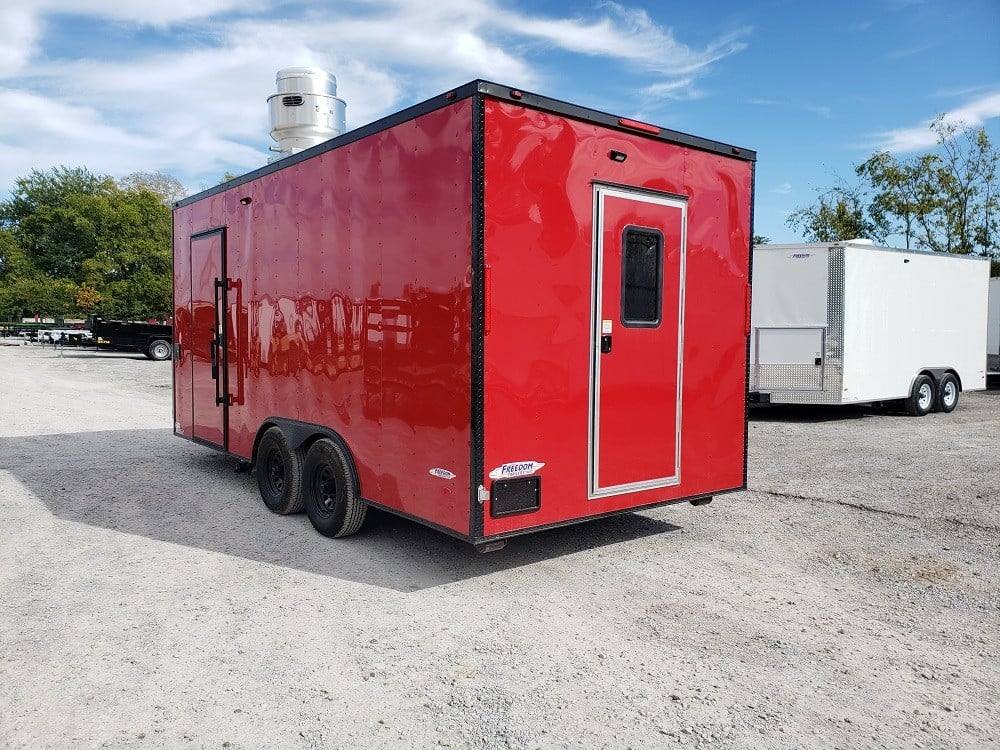 284-8.5-x-18-red-and-black-food-concession-trailer-with-appliances-12.jpg 8.5' x 18' Red and Black Food Concession Trailer With Appliances