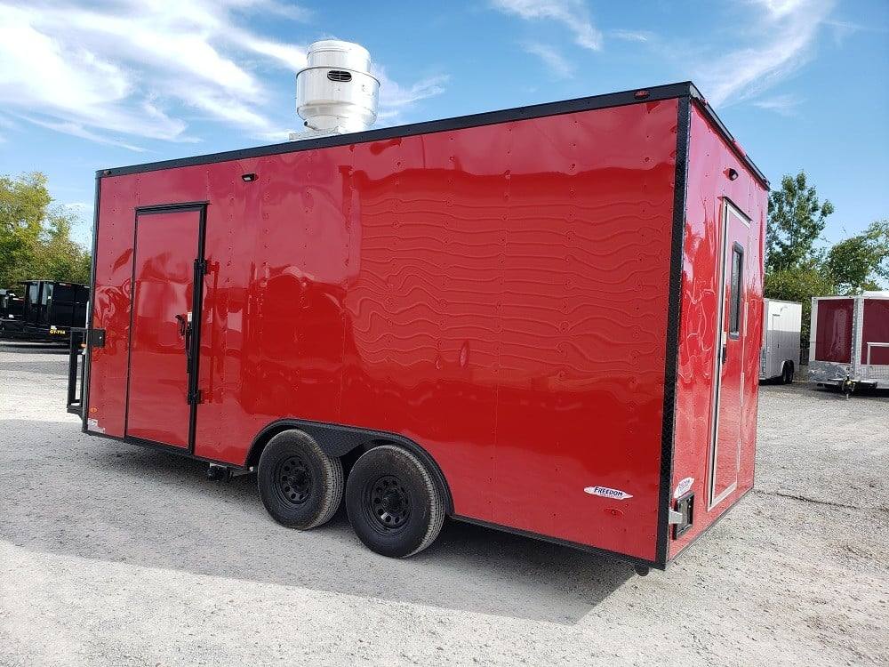 284-8.5-x-18-red-and-black-food-concession-trailer-with-appliances-15.jpg 8.5' x 18' Red and Black Food Concession Trailer With Appliances