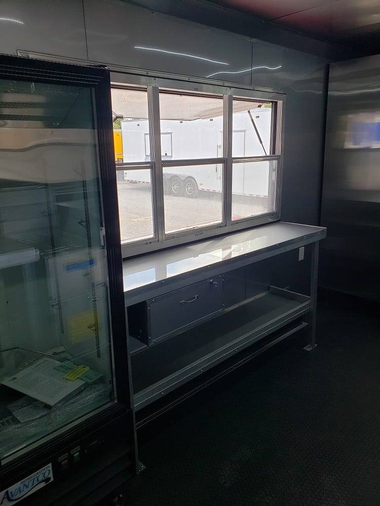 284-8.5-x-18-red-and-black-food-concession-trailer-with-appliances-2.jpg 8.5' x 18' Red and Black Food Concession Trailer With Appliances