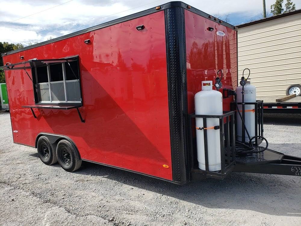 284-8.5-x-18-red-and-black-food-concession-trailer-with-appliances-24.jpg 8.5' x 18' Red and Black Food Concession Trailer With Appliances