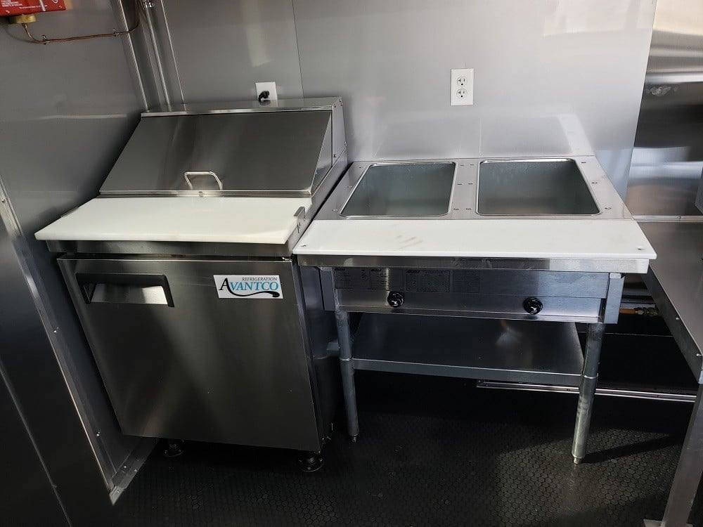 284-8.5-x-18-red-and-black-food-concession-trailer-with-appliances-4.jpg 8.5' x 18' Red and Black Food Concession Trailer With Appliances