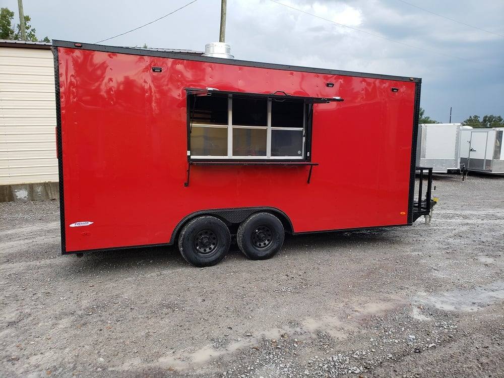 285-8.5-x-18-red-concession-food-trailer-event-catering-24.jpg 8.5' x 18' Red Concession Food Trailer Event Catering