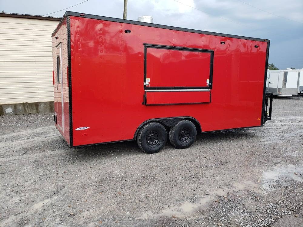 285-8.5-x-18-red-concession-food-trailer-event-catering-3.jpg 8.5' x 18' Red Concession Food Trailer Event Catering