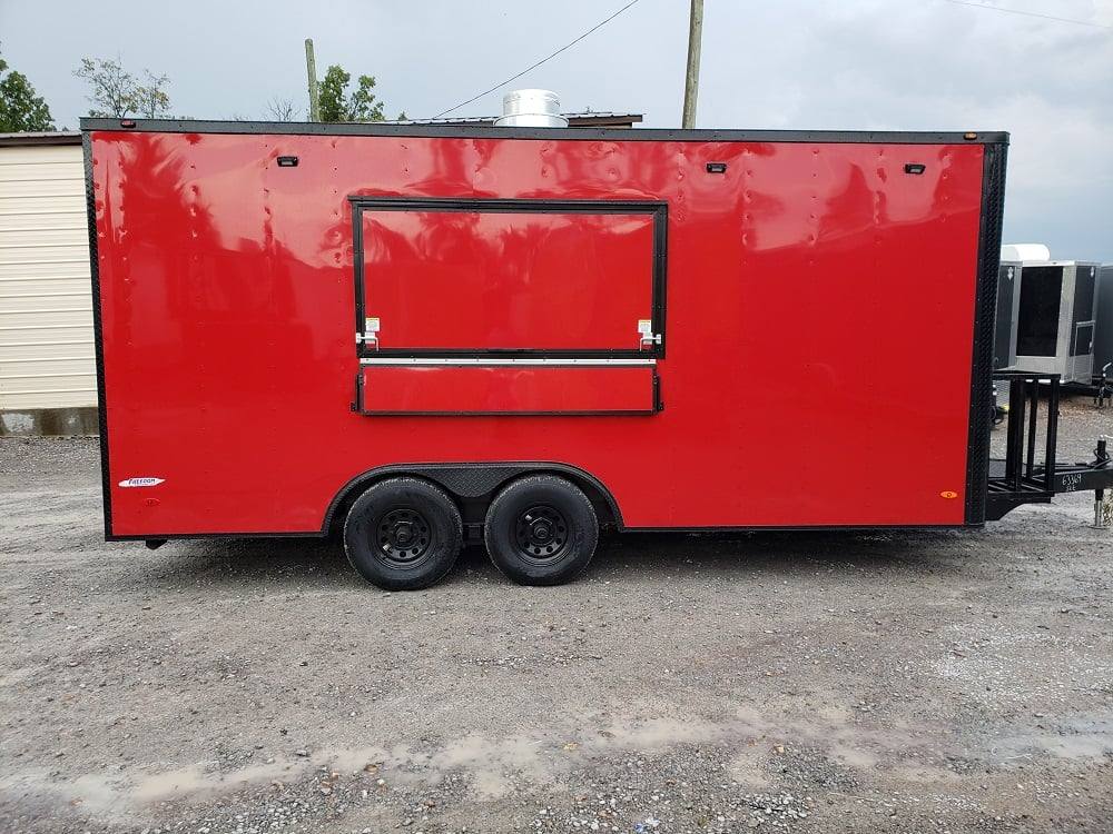 285-8.5-x-18-red-concession-food-trailer-event-catering-32.jpg 8.5' x 18' Red Concession Food Trailer Event Catering