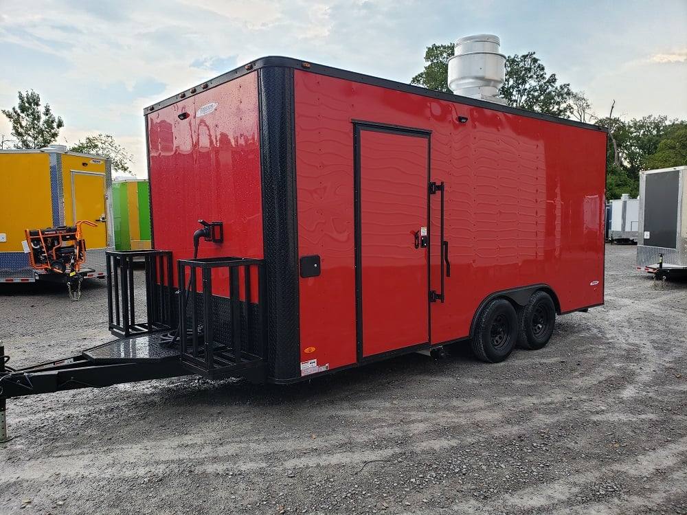 285-8.5-x-18-red-concession-food-trailer-event-catering-4.jpg 8.5' x 18' Red Concession Food Trailer Event Catering
