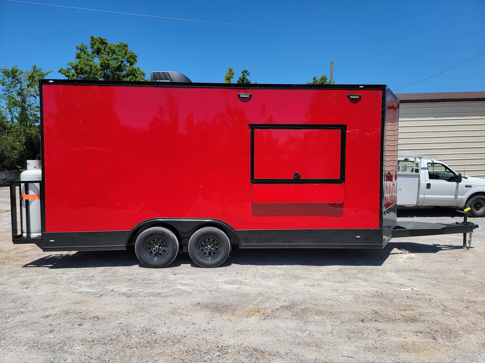 287-8.5-x-18-red-w-blackout-concession-trailer-food-event-catering-7.webp 8.5' X 18' Red W/ Blackout Concession Trailer Food Event Catering