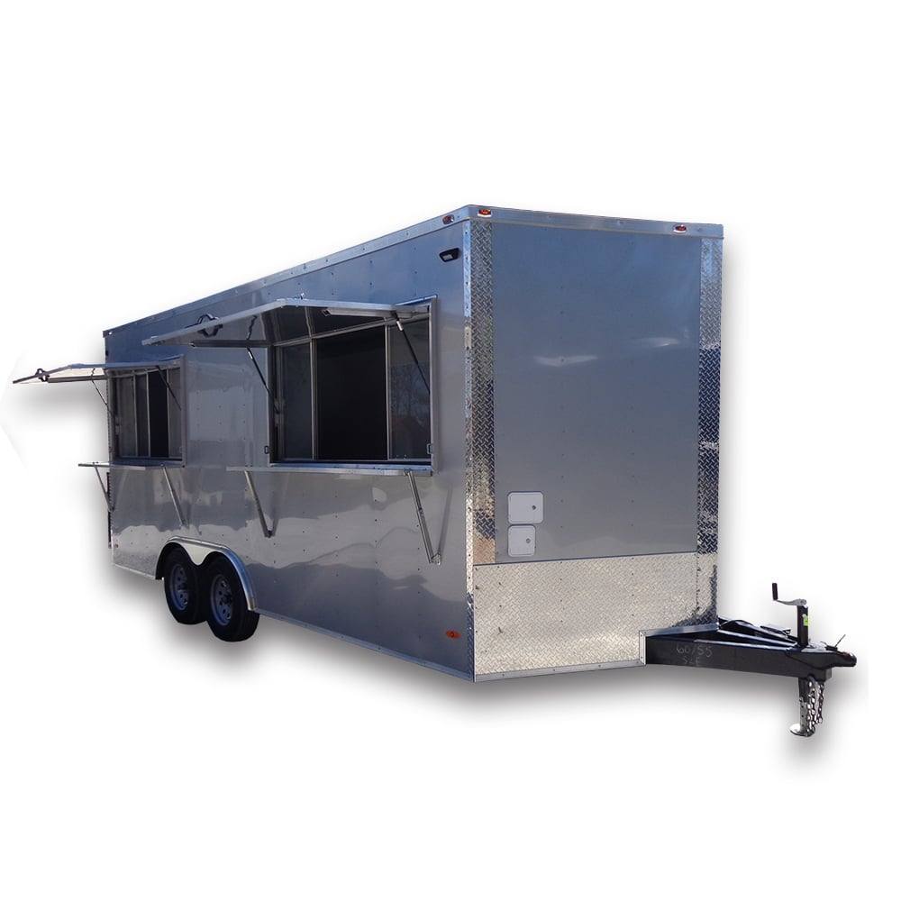 288-8.5-x-18-silver-frost-concession-food-trailer-1.jpg 8.5' x 18' Silver Frost Concession Food Trailer
