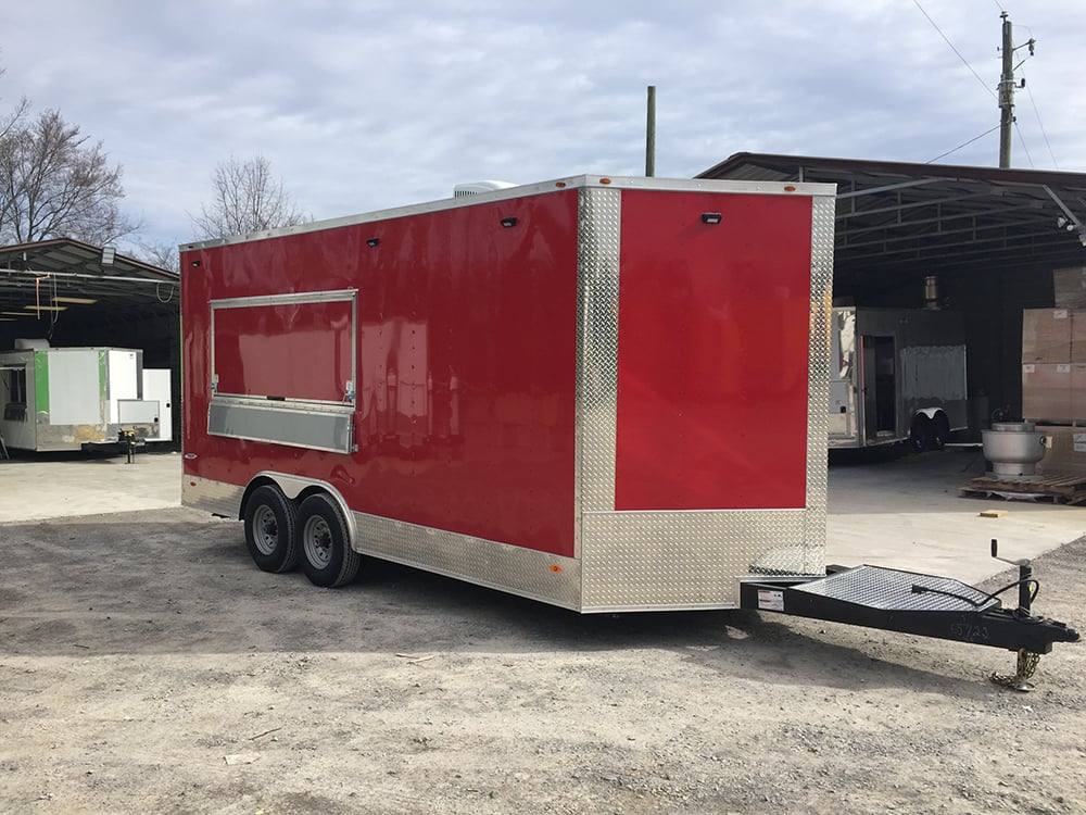 289-8.5-x-18-victory-red-ice-cream-concession-food-trailer-1.jpg 8.5' x 18' Victory Red Ice Cream Concession Food Trailer