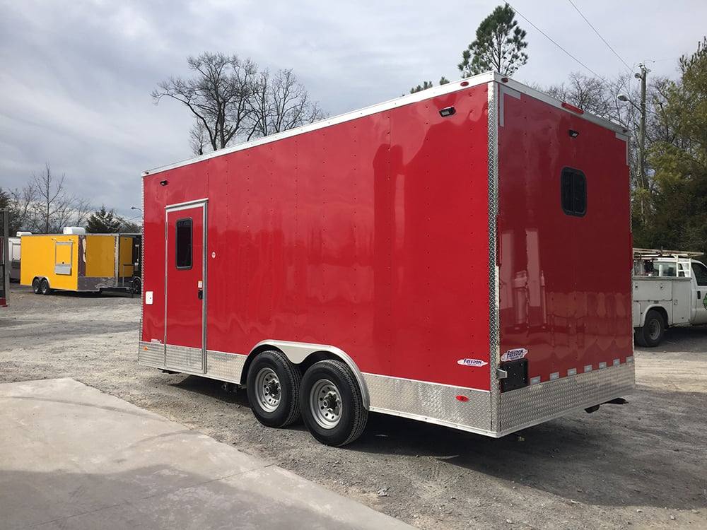 289-8.5-x-18-victory-red-ice-cream-concession-food-trailer-14.jpg 8.5' x 18' Victory Red Ice Cream Concession Food Trailer