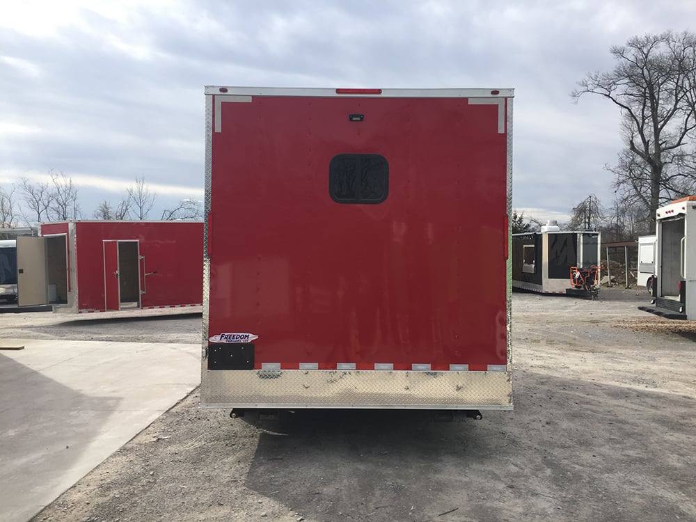 289-8.5-x-18-victory-red-ice-cream-concession-food-trailer-15.jpg 8.5' x 18' Victory Red Ice Cream Concession Food Trailer