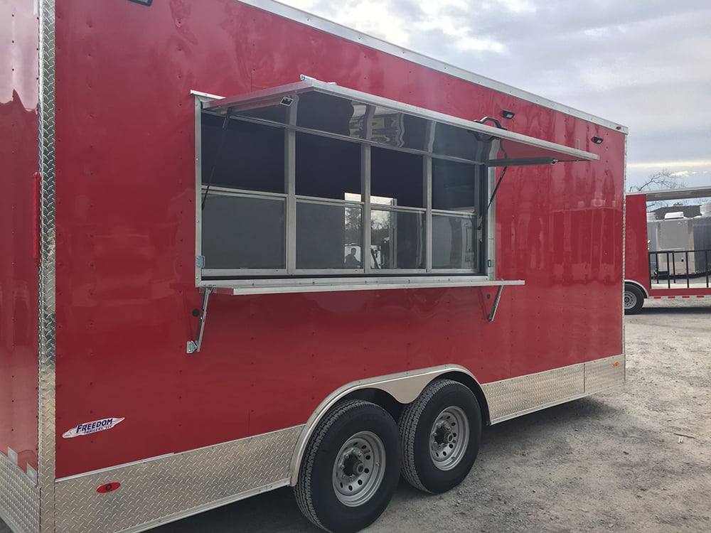289-8.5-x-18-victory-red-ice-cream-concession-food-trailer-17.jpg 8.5' x 18' Victory Red Ice Cream Concession Food Trailer