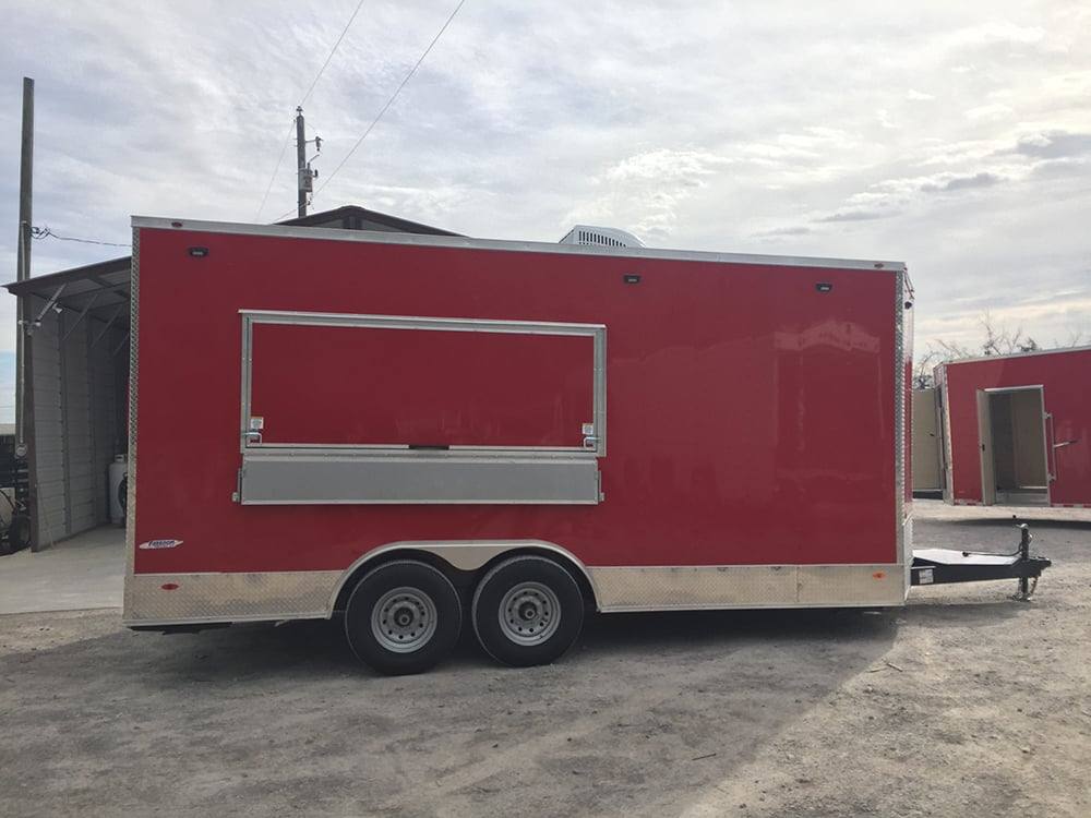 289-8.5-x-18-victory-red-ice-cream-concession-food-trailer-4.jpg 8.5' x 18' Victory Red Ice Cream Concession Food Trailer