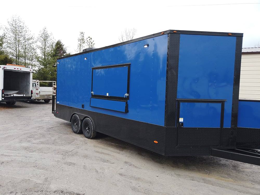 29-8.5-x-20-cobalt-blue-food-vending-concession-food-trailer-1.jpg 8.5 x 20' Cobalt Blue Food Vending Concession Food Trailer