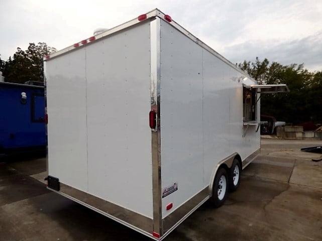 290-8.5-x-18-white-catering-event-concession-food-trailer-with-appliances-23.jpg 8.5' x 18' White Catering Event Concession Food Trailer With Appliances