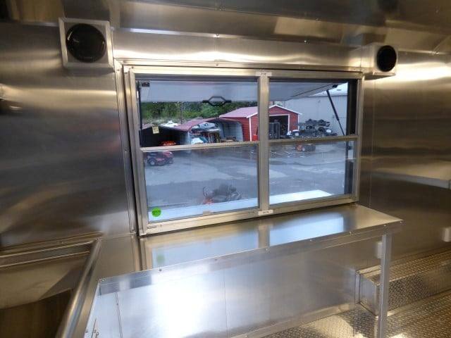 290-8.5-x-18-white-catering-event-concession-food-trailer-with-appliances-5.jpg 8.5' x 18' White Catering Event Concession Food Trailer With Appliances