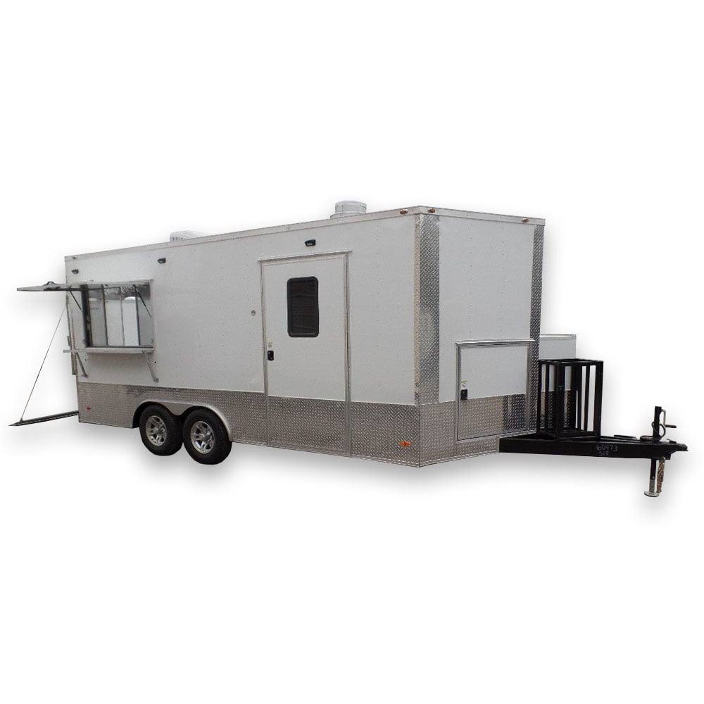 291-8.5-x-18-white-concession-food-event-trailer-1.jpg 8.5' x 18' White Concession Food Event Trailer