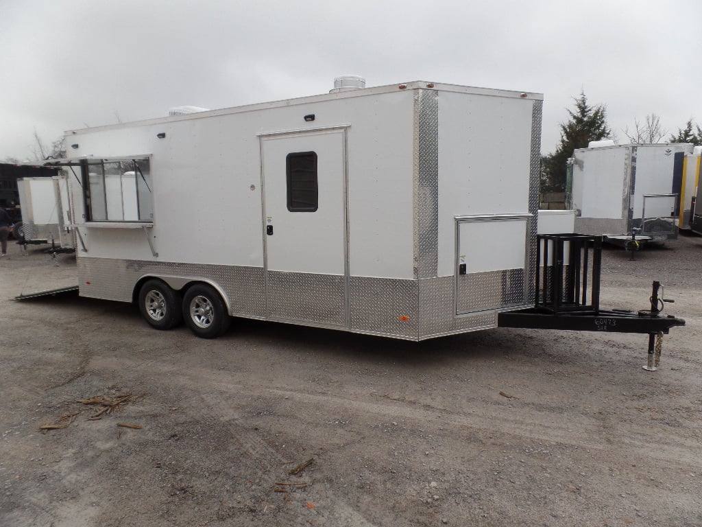 291-8.5-x-18-white-concession-food-event-trailer-14.jpg 8.5' x 18' White Concession Food Event Trailer