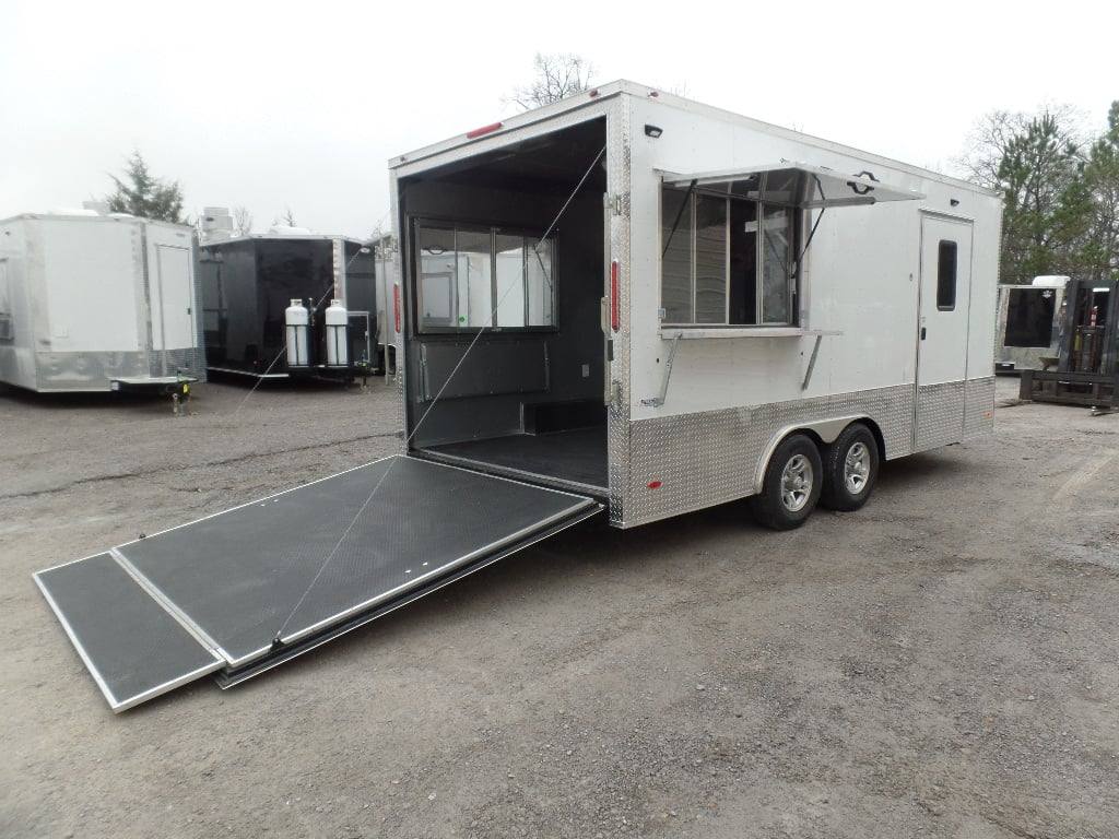 291-8.5-x-18-white-concession-food-event-trailer-18.jpg 8.5' x 18' White Concession Food Event Trailer