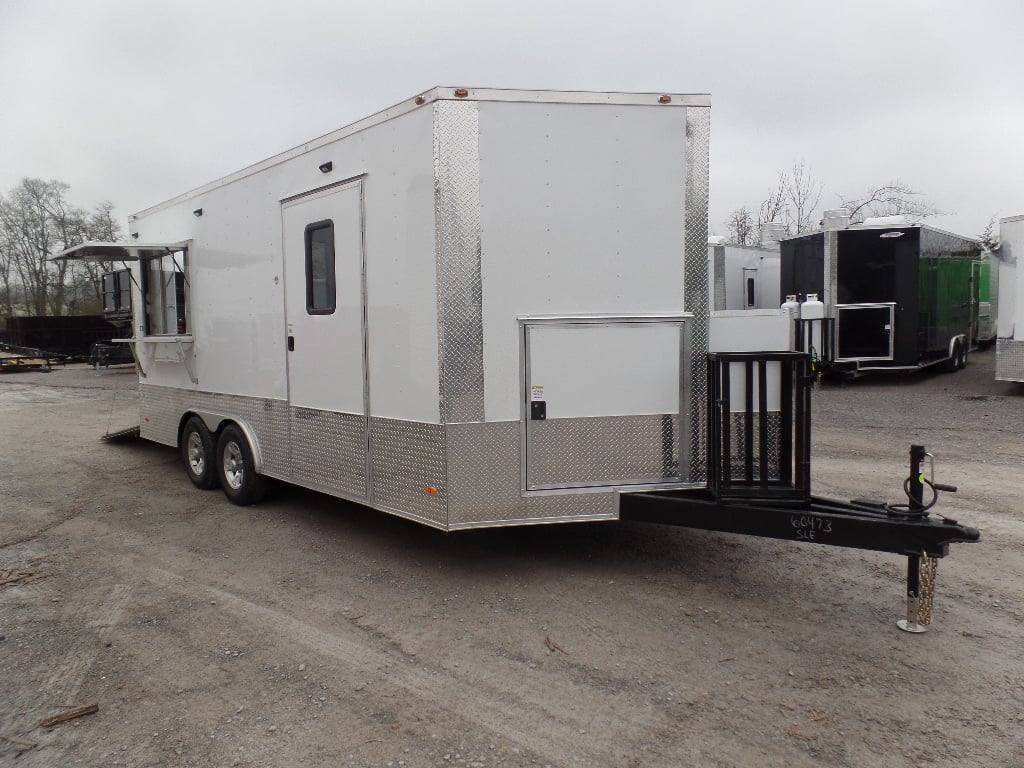 291-8.5-x-18-white-concession-food-event-trailer-7.jpg 8.5' x 18' White Concession Food Event Trailer