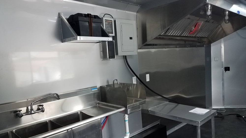 8.5' x 18' White Concession Food Trailer Event Catering
