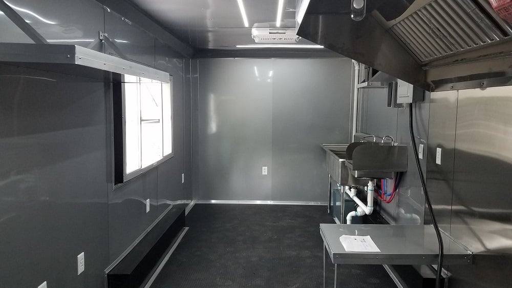 8.5' x 18' White Concession Food Trailer Event Catering