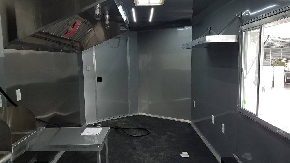 8.5' x 18' White Concession Food Trailer Event Catering
