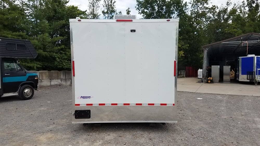 8.5' x 18' White Concession Food Trailer Event Catering