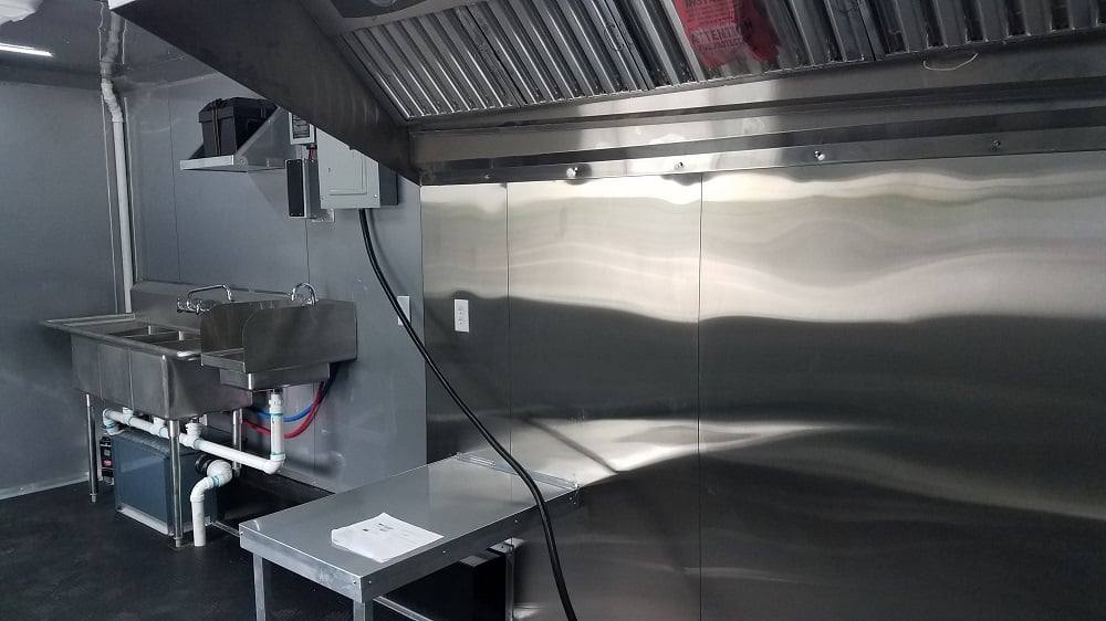 8.5' x 18' White Concession Food Trailer Event Catering