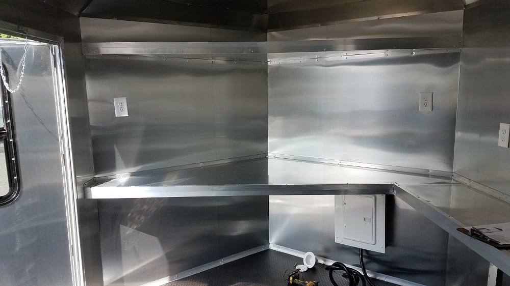 8.5' x 18' White Concession Food Trailer Event Catering