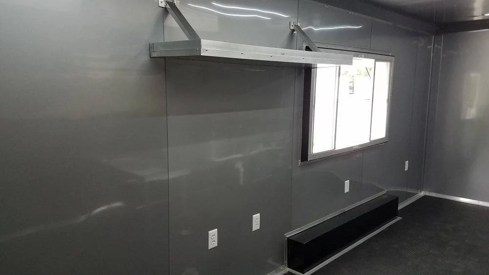 8.5' x 18' White Concession Food Trailer Event Catering