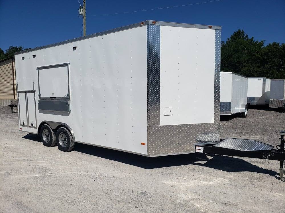 296-8.5-x-18-white-concession-food-trailer-ice-cream-vending-20.jpg 8.5' x 18' White Concession Food Trailer Ice Cream Vending
