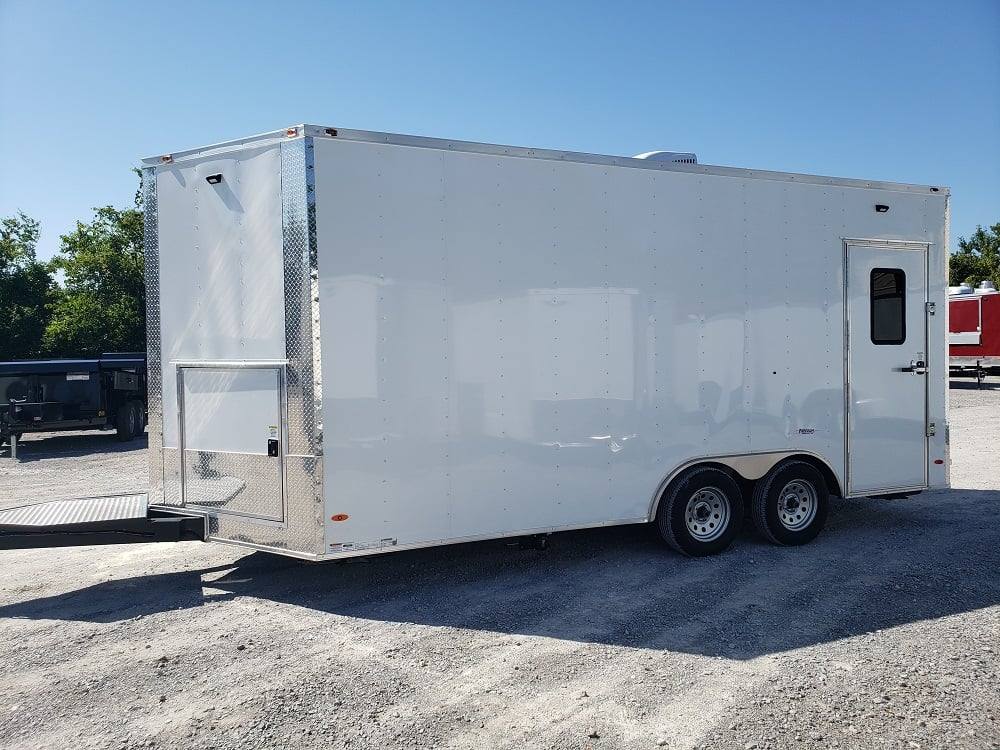 296-8.5-x-18-white-concession-food-trailer-ice-cream-vending-4.jpg 8.5' x 18' White Concession Food Trailer Ice Cream Vending