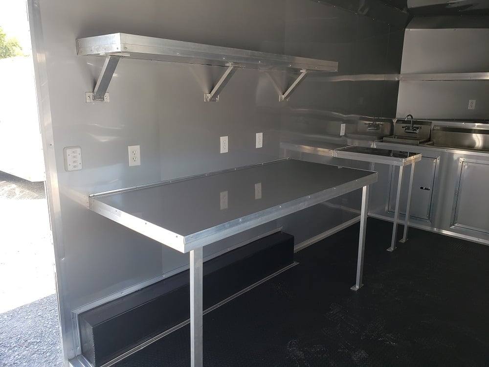 296-8.5-x-18-white-concession-food-trailer-ice-cream-vending-6.jpg 8.5' x 18' White Concession Food Trailer Ice Cream Vending