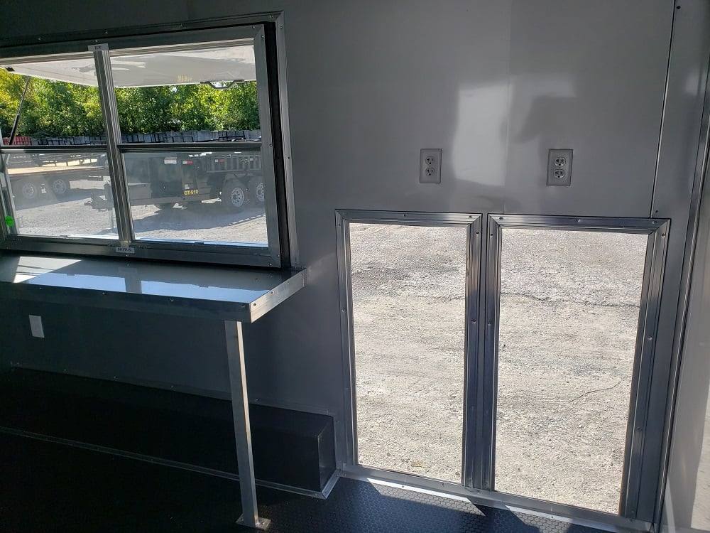296-8.5-x-18-white-concession-food-trailer-ice-cream-vending-9.jpg 8.5' x 18' White Concession Food Trailer Ice Cream Vending