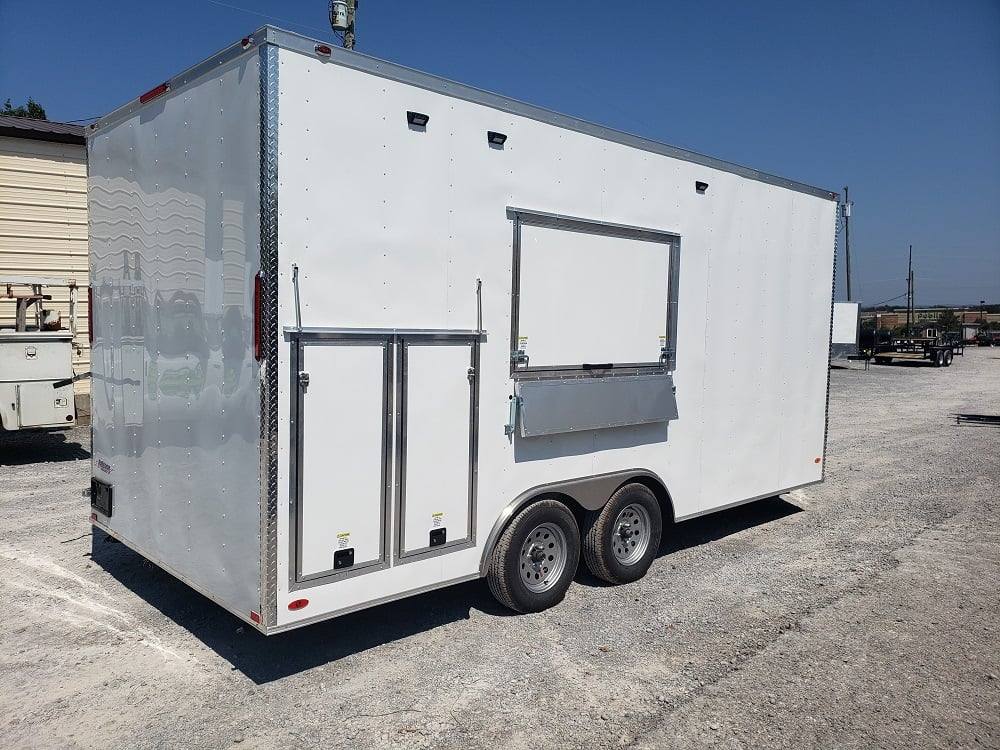 297-8.5-x-18-white-concession-food-trailer-ice-cream-vending-15.jpg 8.5' x 18' White Concession Food Trailer Ice Cream Vending