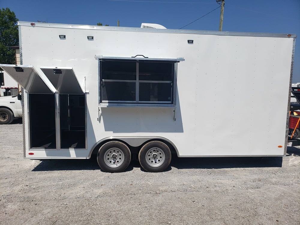 297-8.5-x-18-white-concession-food-trailer-ice-cream-vending-27.jpg 8.5' x 18' White Concession Food Trailer Ice Cream Vending