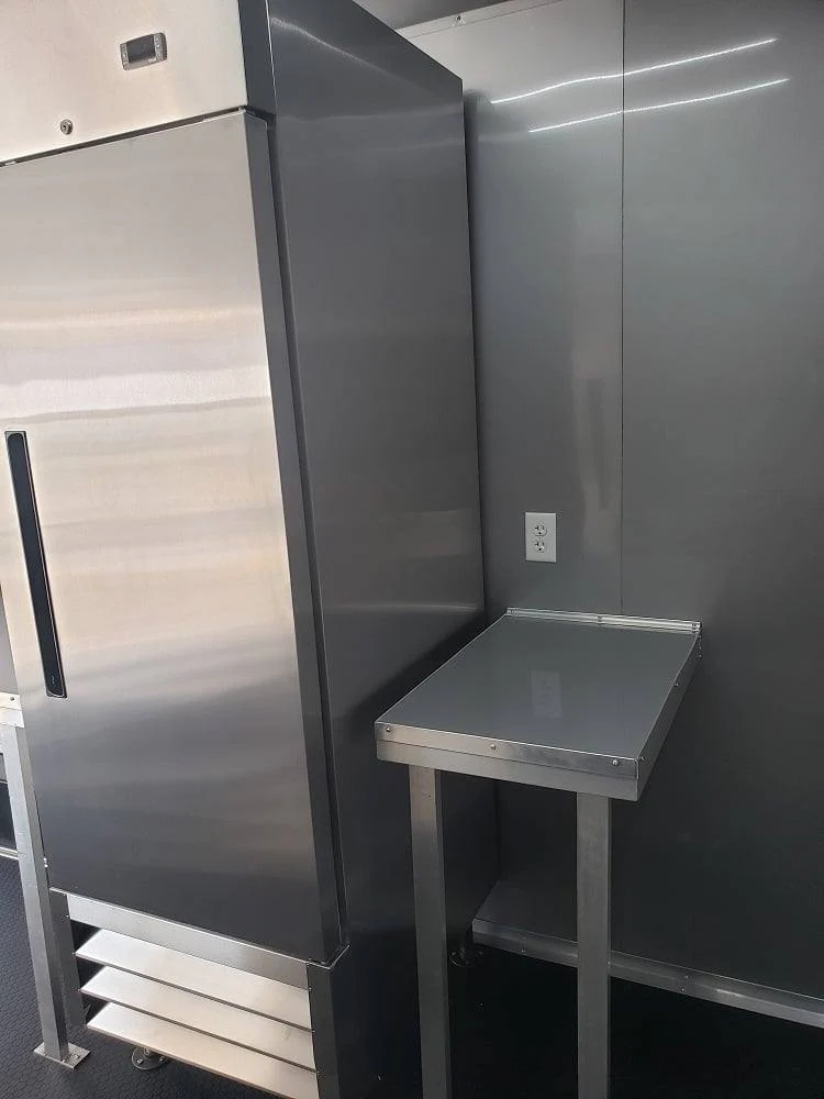297-8.5-x-18-white-concession-food-trailer-ice-cream-vending-7.webp 8.5' x 18' White Concession Food Trailer Ice Cream Vending